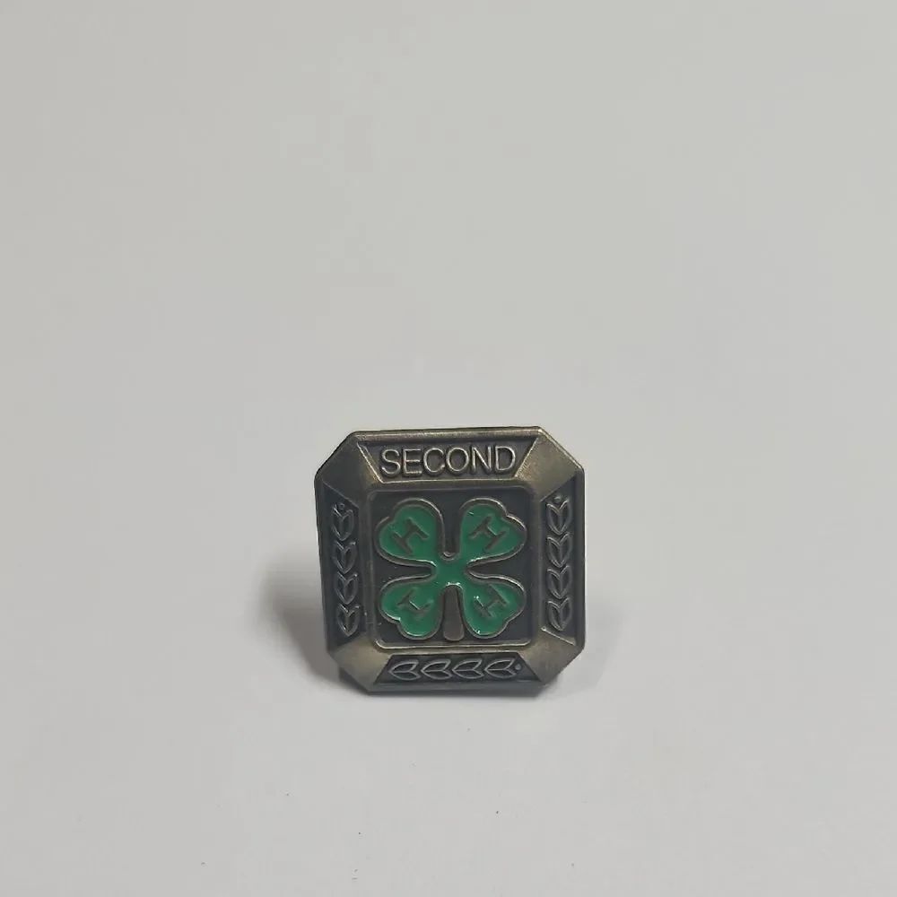 Second Year 4H Member Pin Brooch Bronze